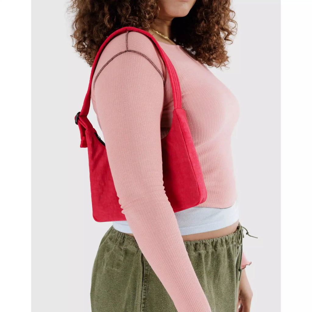 Baggu - Mini Nylon Shoulder bag - Candy Apple | wineandwaterways