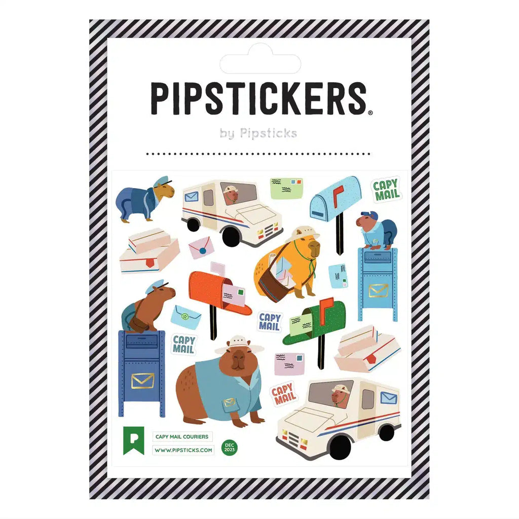 Pipsticks - Capy Mail Couriers sticker sheet | wineandwaterways