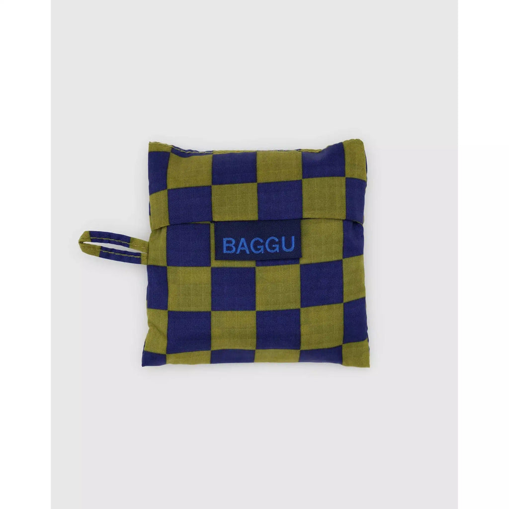 Baggu - Baby Baggu reusable bag - Pear Navy Check | wineandwaterways