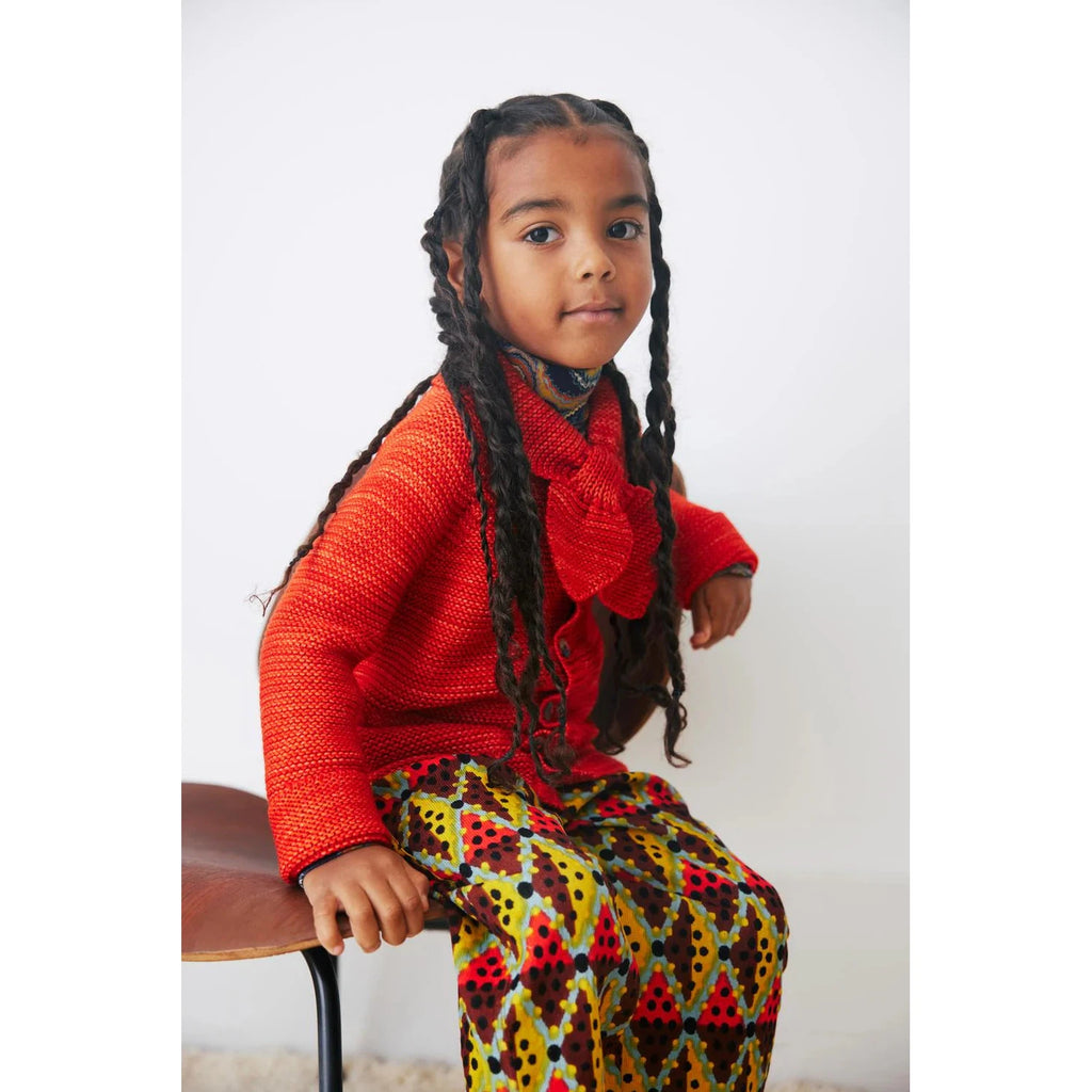 Misha & Puff - Scout cardigan - Red Flame | wineandwaterways