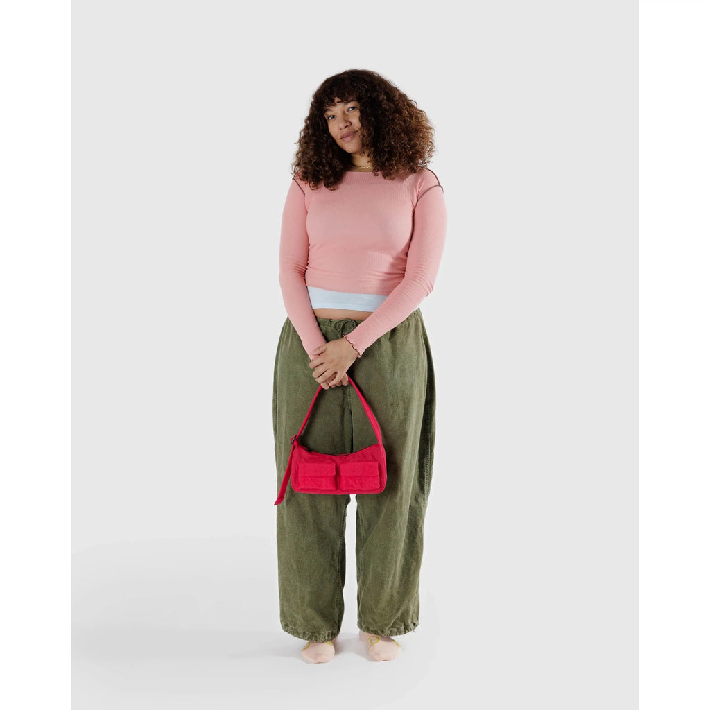 Baggu - Cargo Shoulder bag - Candy Apple | wineandwaterways