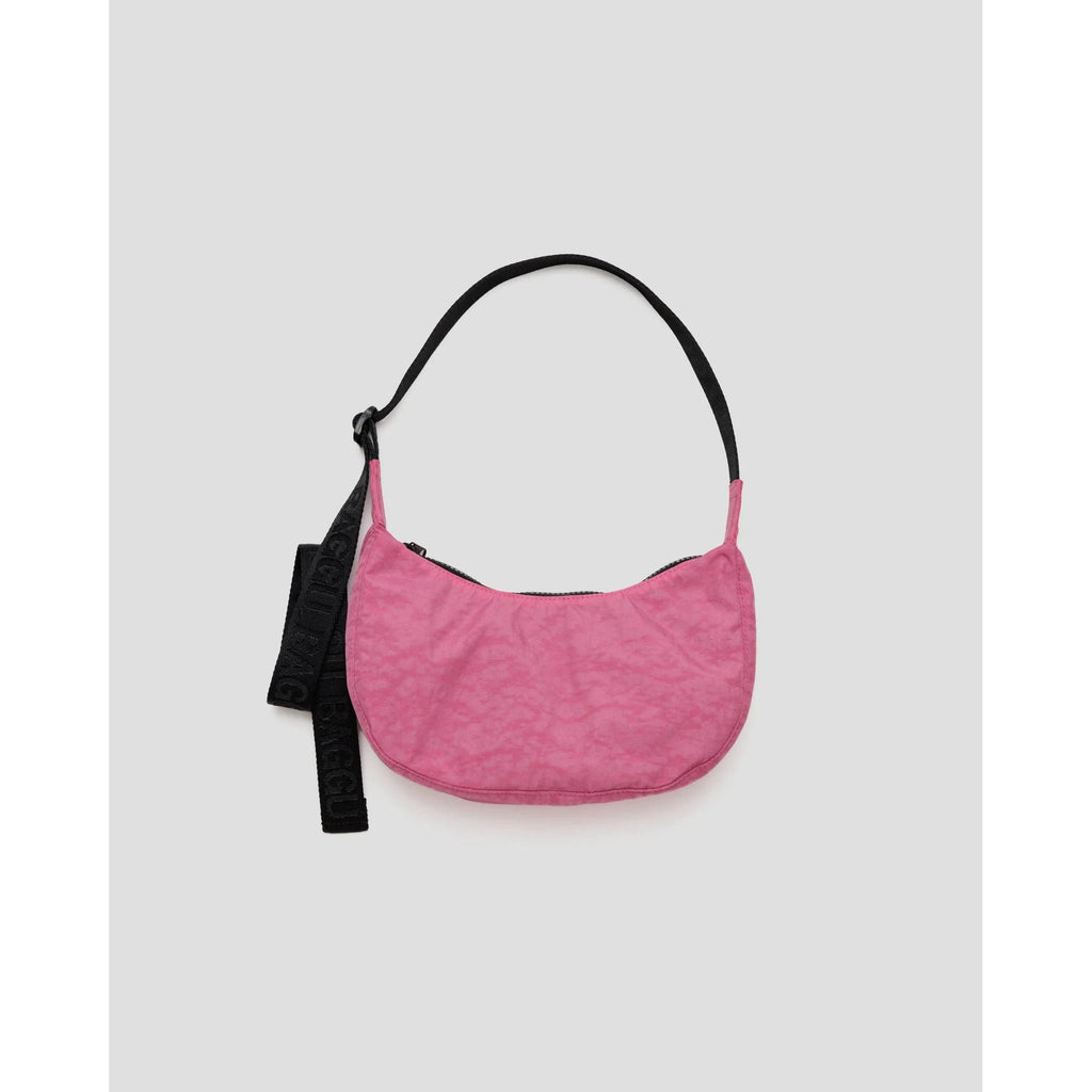 Baggu - Small Nylon Crescent bag - Azalea Pink | wineandwaterways